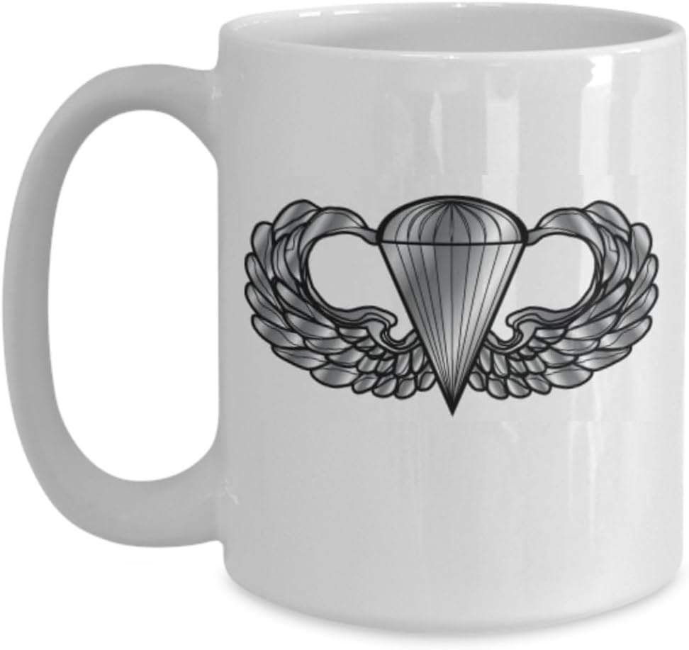 U.S. Army Parachutist Badge Coffee Mug - Airborne Paratrooper Wings