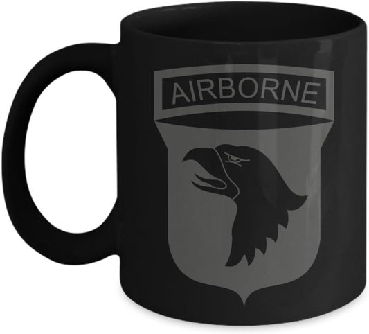 U.S. Army 101st Airborne Division Patch Coffee Mug - Grey