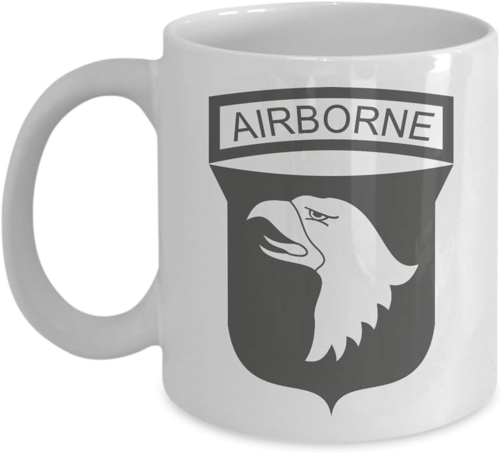 U.S. Army 101st Airborne Division Patch Coffee Mug - Grey