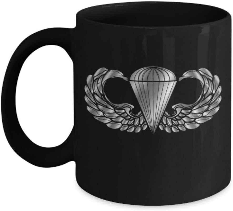 U.S. Army Parachutist Badge Coffee Mug - Airborne Paratrooper Wings