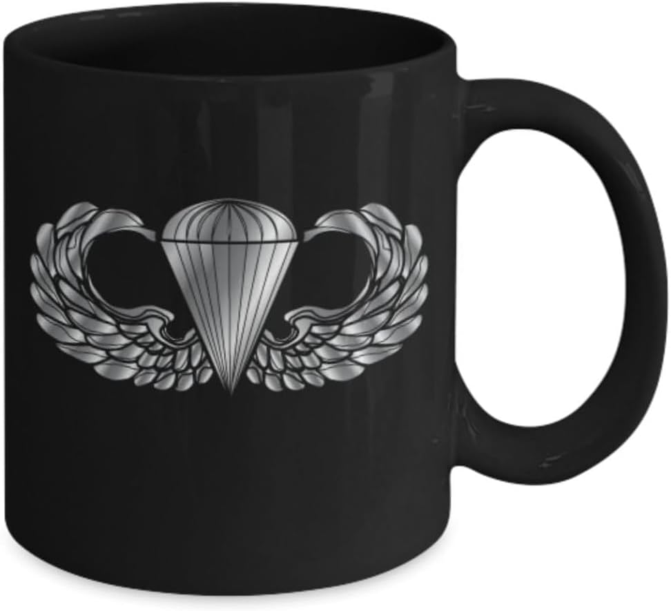 U.S. Army Parachutist Badge Coffee Mug - Airborne Paratrooper Wings