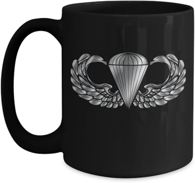 U.S. Army Parachutist Badge Coffee Mug - Airborne Paratrooper Wings