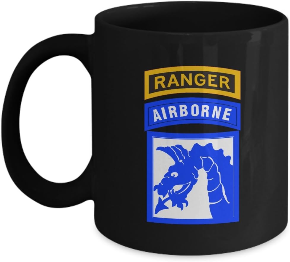 U.S. Army 18th Airborne Corps (XVIII ABN) Patch Coffee Mug | Ranger Tab