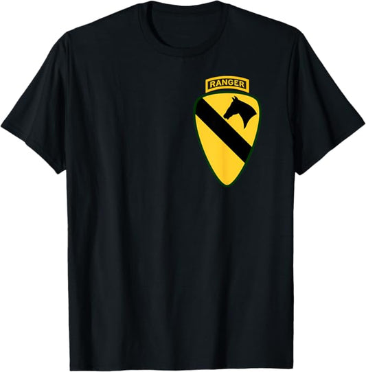 U.S. Army 1st Cavalry Division Patch T-Shirt | 1st CAV Ranger Tab