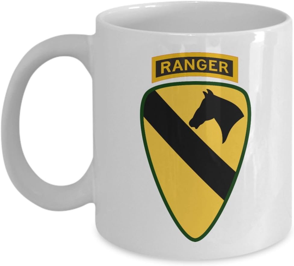 U.S. Army 1st Cavalry Division Coffee Mug | 1st CAV Ranger Tab