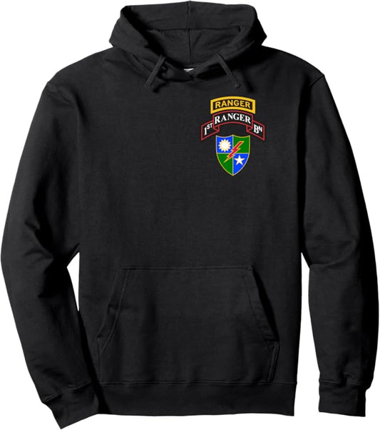 U.S. Army 1st Ranger Battalion Hoodie | Scroll, Tab, DUI