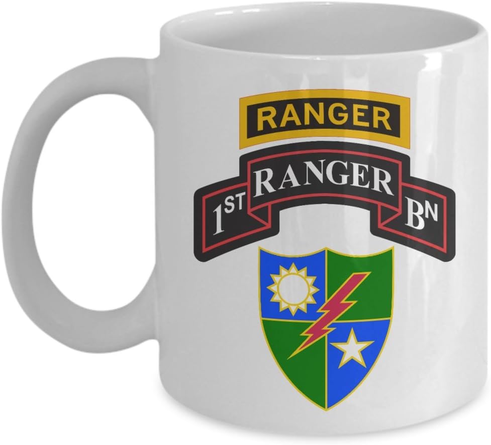 U.S. Army 1st Ranger Battalion Coffee Mug