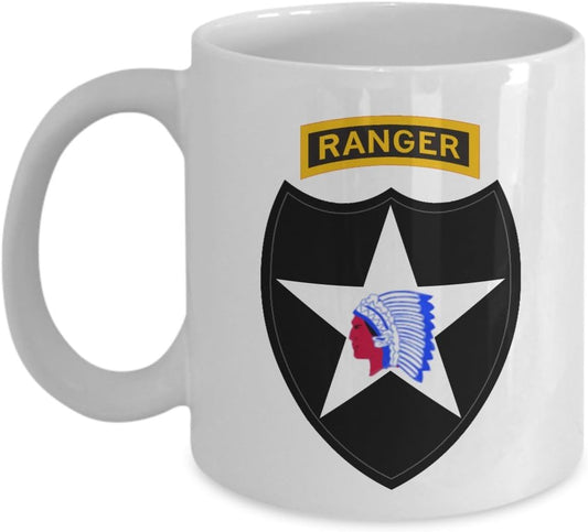 U.S. Army 2nd Infantry Division (2nd ID) Coffee Mug | Ranger Tab