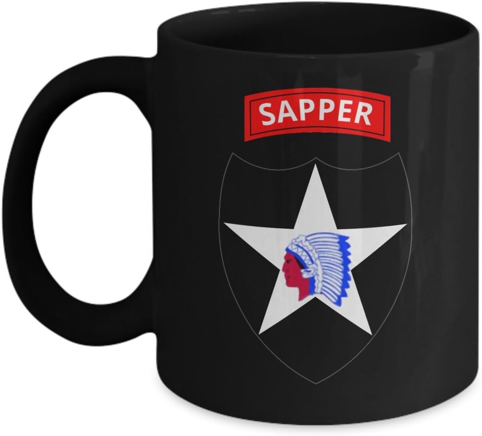 U.S. Army 2nd Infantry Division (2nd ID) Coffee Mug | Sapper Tab