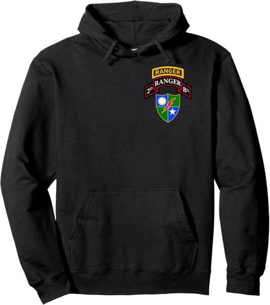 U.S. Army 2nd Ranger Battalion Hoodie | Scroll, Tab, DUI