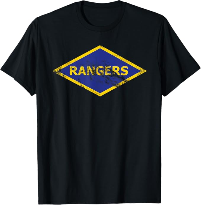 U.S. Army Ranger WW2 Diamond Patch T-Shirt | Distressed Look