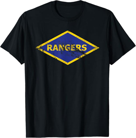 U.S. Army Ranger WW2 Diamond Patch T-Shirt | Distressed Look