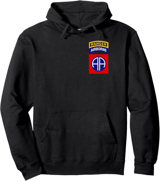 U.S. Army 82nd Airborne Division Patch Hoodie | Ranger Tab