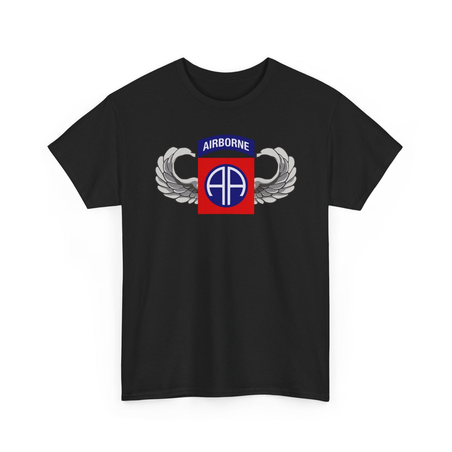 U.S. Army 82nd Airborne Division Patch T-Shirt | Paratrooper Wings | Full Chest