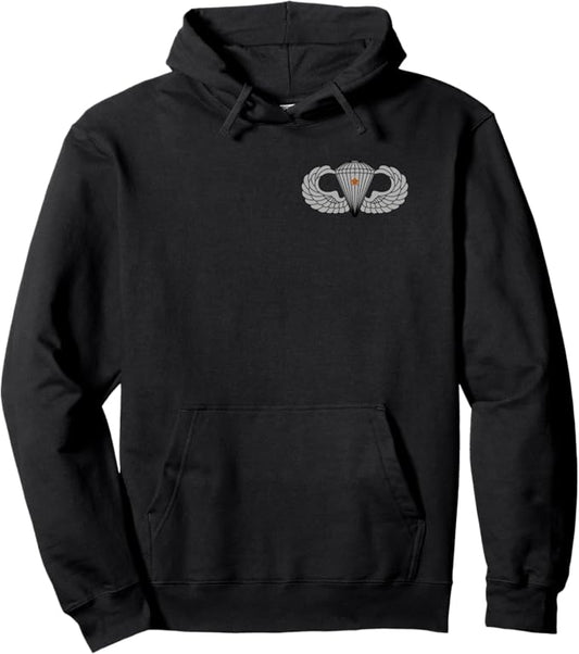 U.S. Army Parachutist Badge Coffee Hoodie | 1 Combat Jump Star