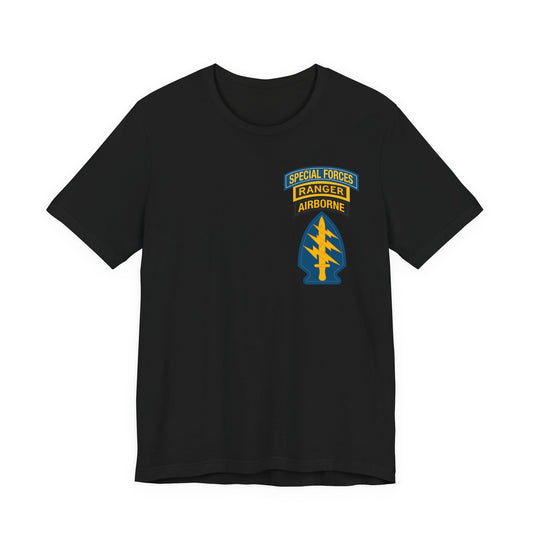 U.S. Army Special Forces Patch T-Shirt | SF & Ranger Tab