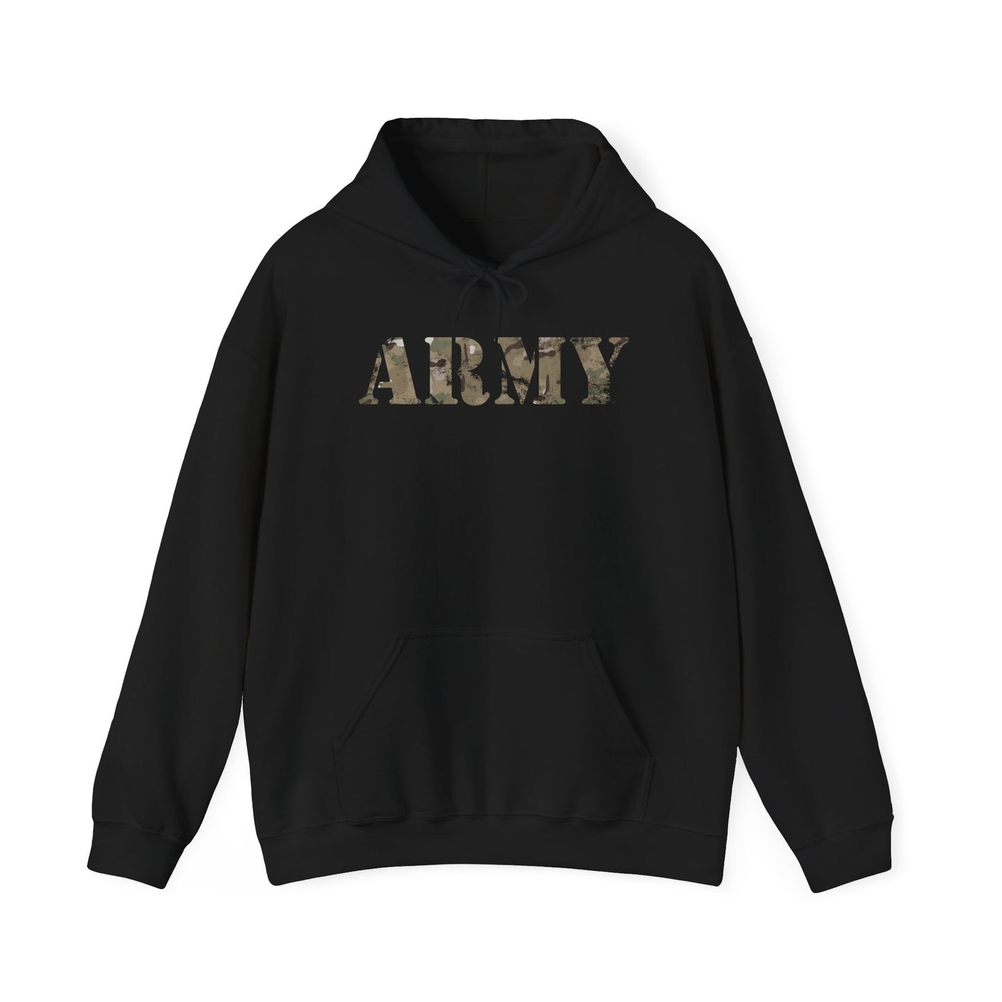 U.S. Army Camouflage Hoodie - Distressed Look