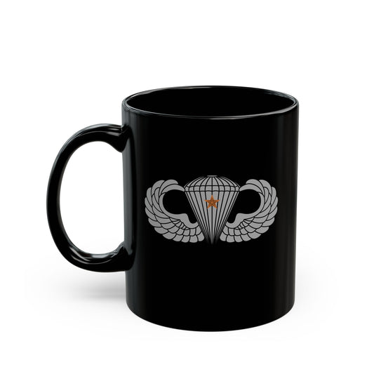 U.S. Army Parachutist Badge Coffee Mug - 1 Combat Jump Star
