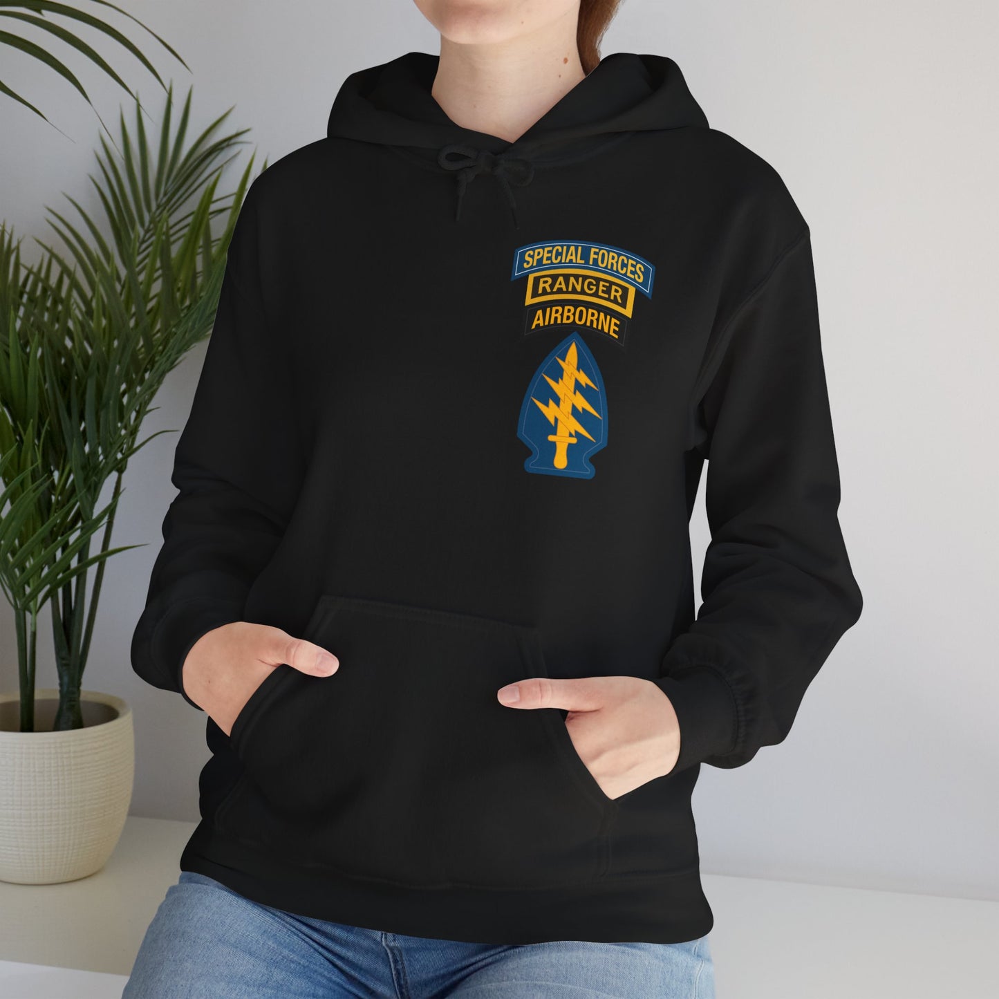 U.S. Army Special Forces Patch Hoodie | SF & Ranger Tab