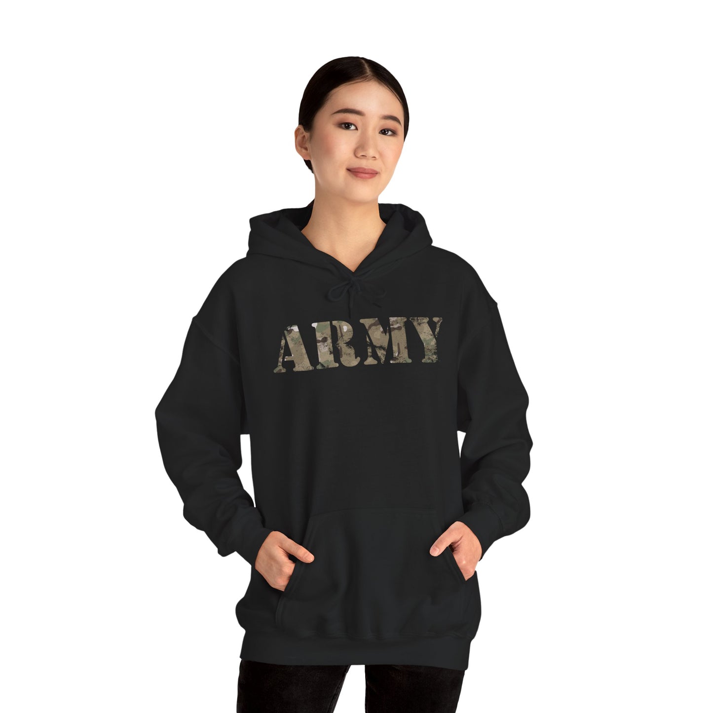 U.S. Army Camouflage Hoodie - Distressed Look