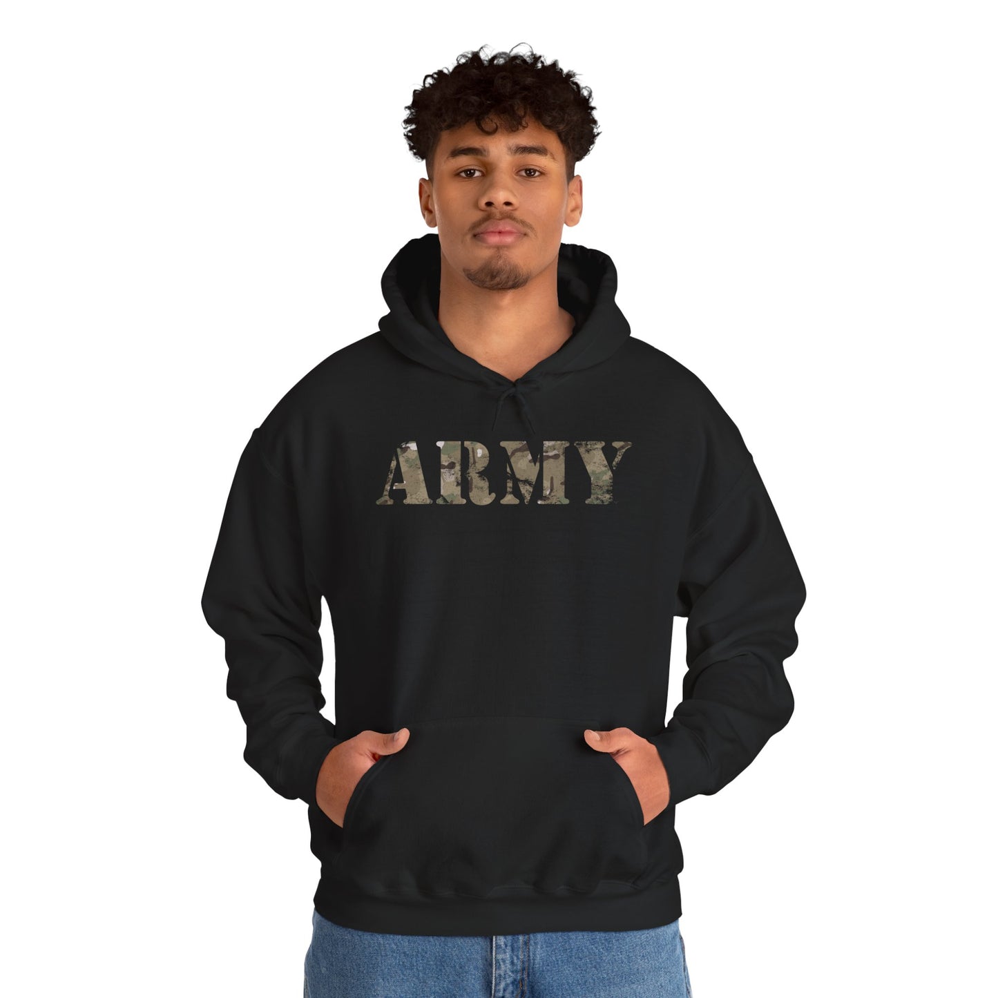 U.S. Army Camouflage Hoodie - Distressed Look