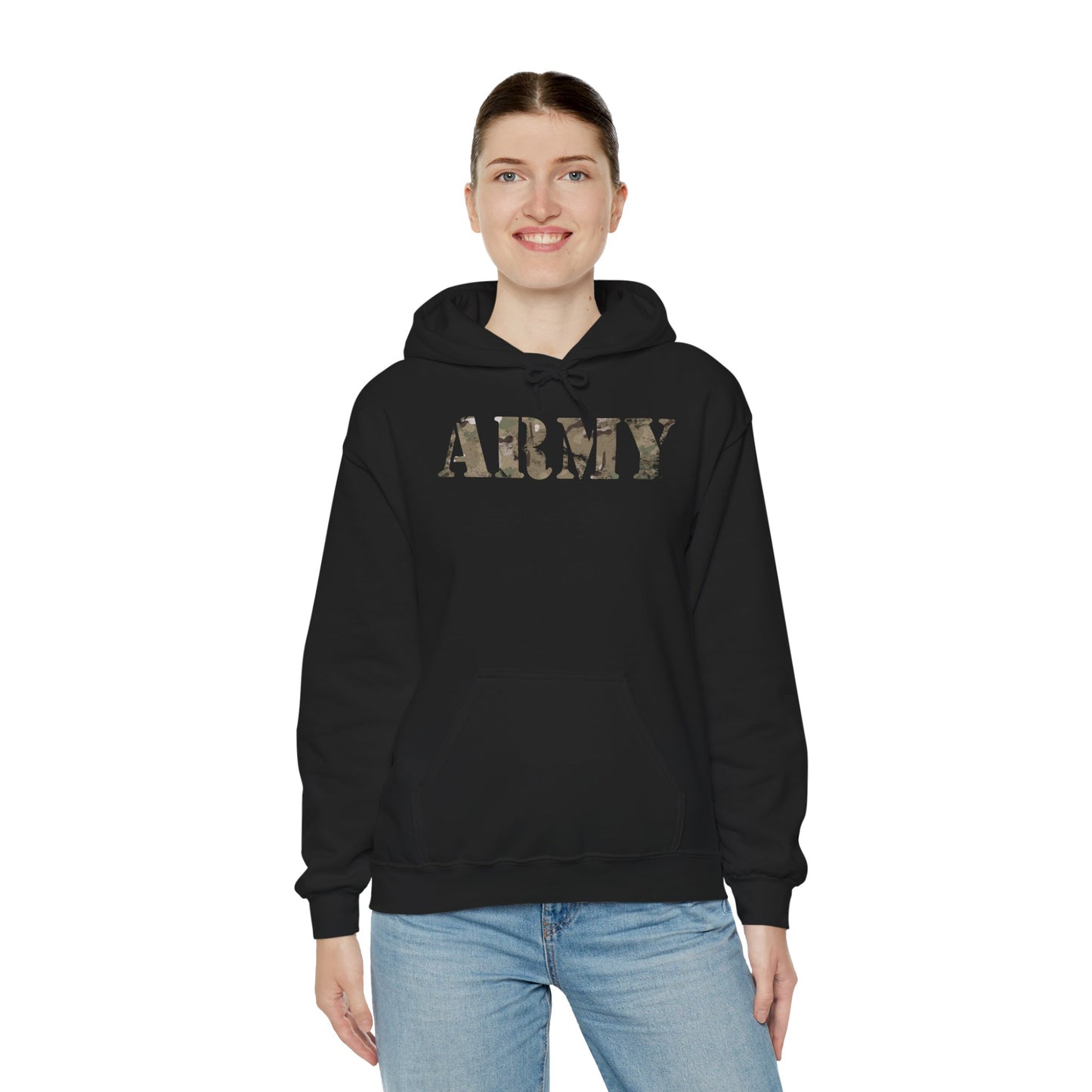 U.S. Army Camouflage Hoodie - Distressed Look