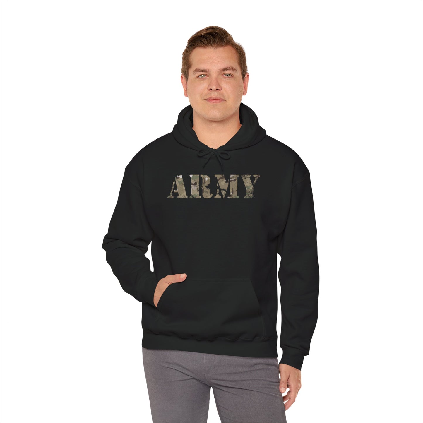 U.S. Army Camouflage Hoodie - Distressed Look