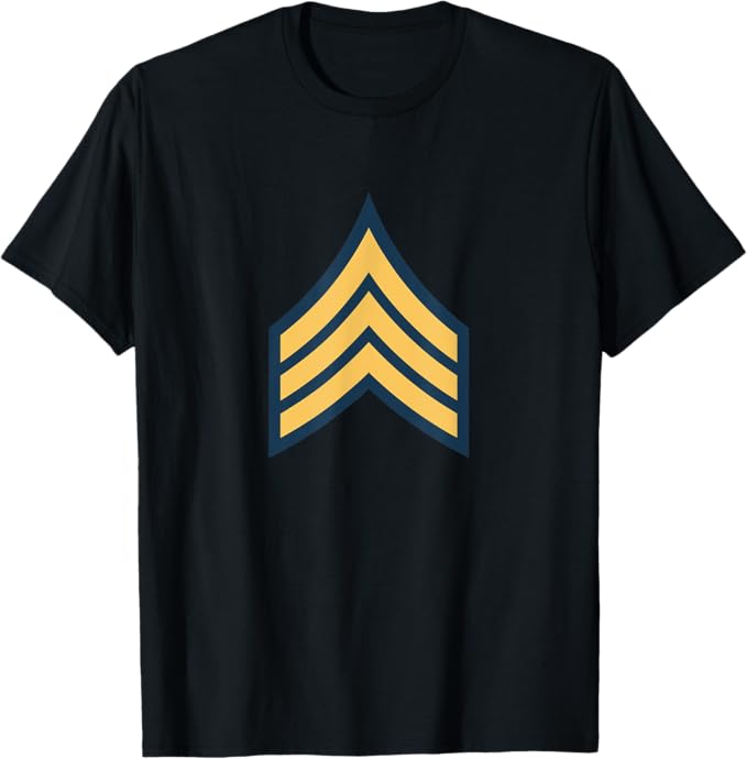 U.S. Army Sergeant (E-5) Rank T-Shirt | SGT E5 Full Chest