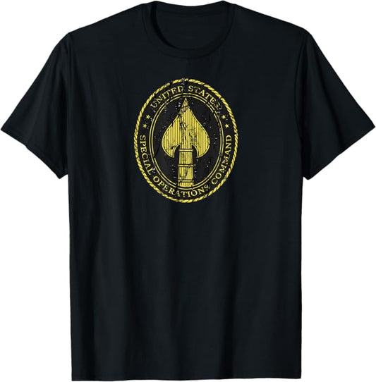 U.S. Army Special Operations SOCOM Seal T-Shirt | Full Distress