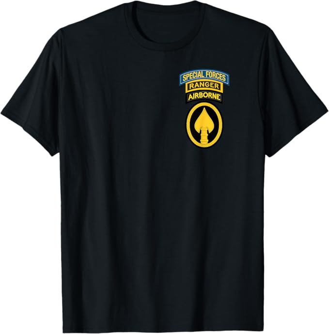U.S. Army Special Operations SOCOM Patch T-Shirt | SF & Ranger Tab