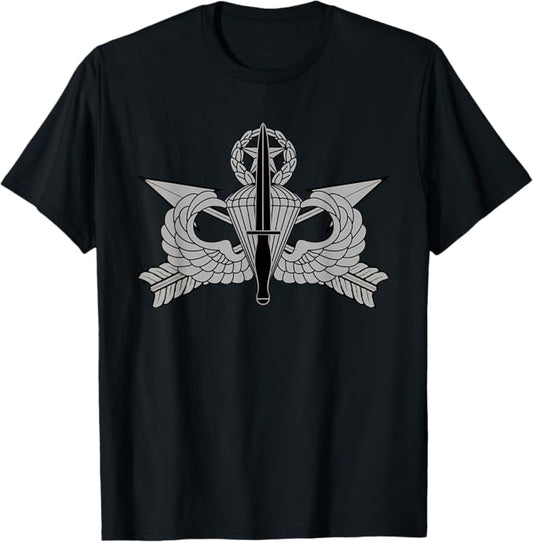 U.S. Army USASOC T-Shirt | Dagger Jumpmaster Airborne Wings Full Chest