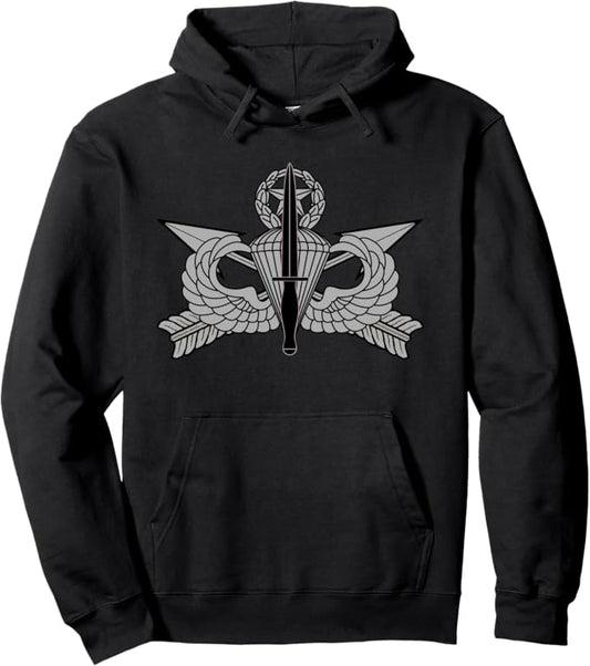 U.S. Army USASOC Hoodie | Dagger Jumpmaster Airborne Wings Full Chest